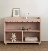 Rangement bibliothèque à coquilles Saint-Jacques