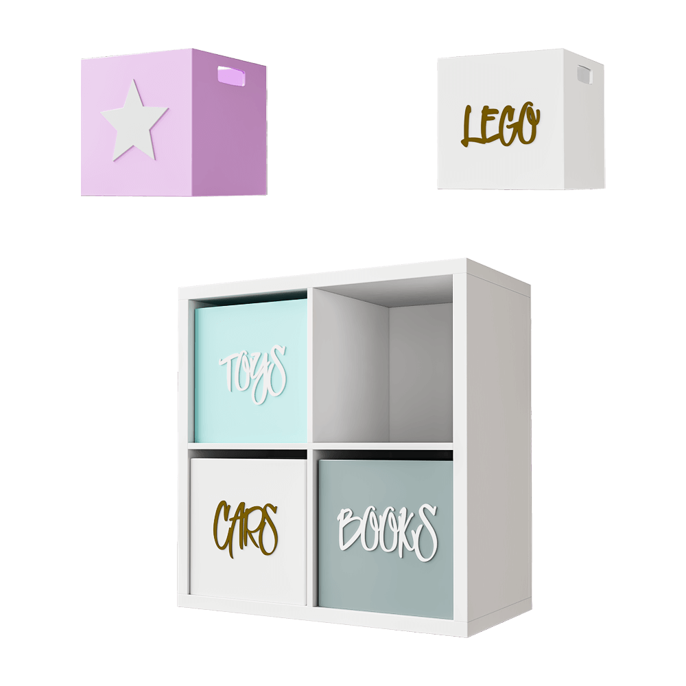 Armoire à jouets boîtes de rangement 4 casiers - Moku 