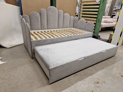 Lit banquette Capitonné avec sommier à lattes + Tiroirs