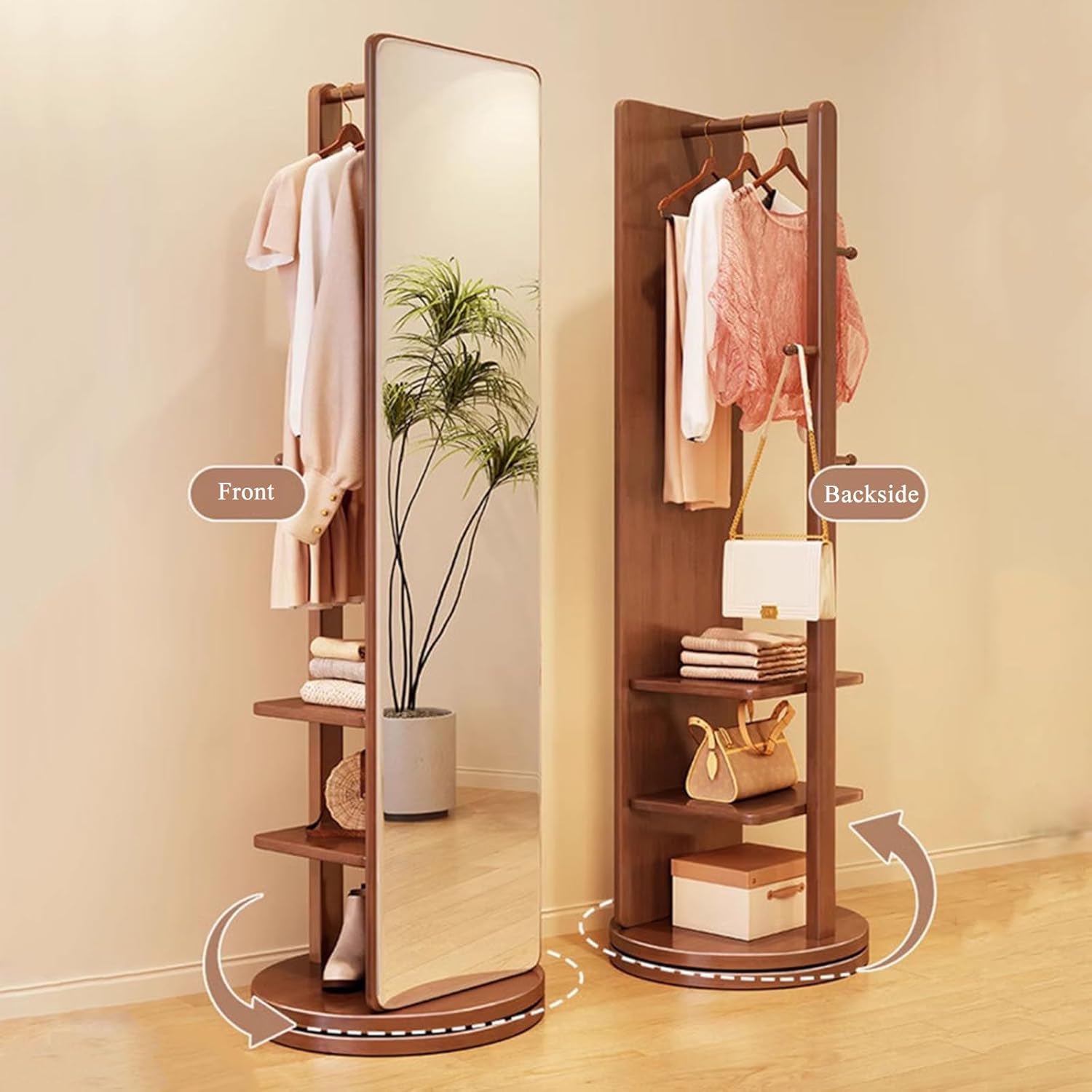 Miroir Intégral en Bois Massif - Moku 