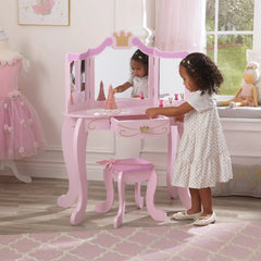 Coiffeuse et tabouret pour enfant - meuble Moku 