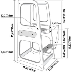tour d'apprentissage et table pliantes 2 en 1 - Moku