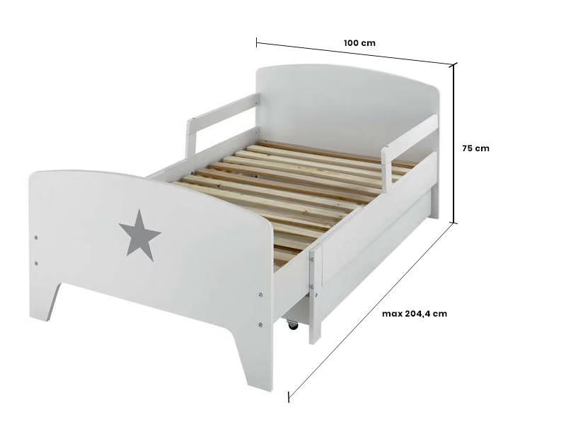 lit simple avec tiroir pour enfant - Moku tunisie 