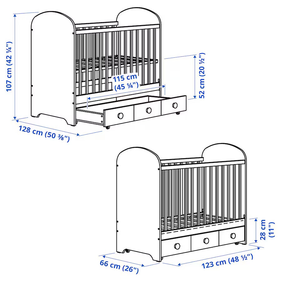 lit bébé ajustable - Moku Tunisie 