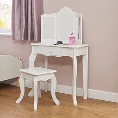 Coiffeuse et tabouret pour enfant - meuble Moku 