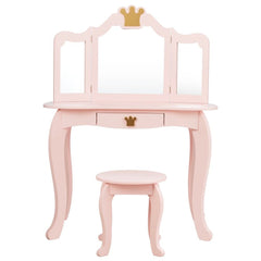 Coiffeuse et tabouret pour enfant - meuble Moku 
