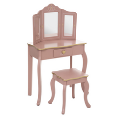 Coiffeuse et tabouret pour enfant - meuble Moku 