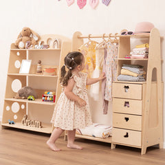 Armoire Porte manteau Montessori enfant