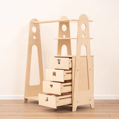 Armoire Porte manteau Montessori enfant