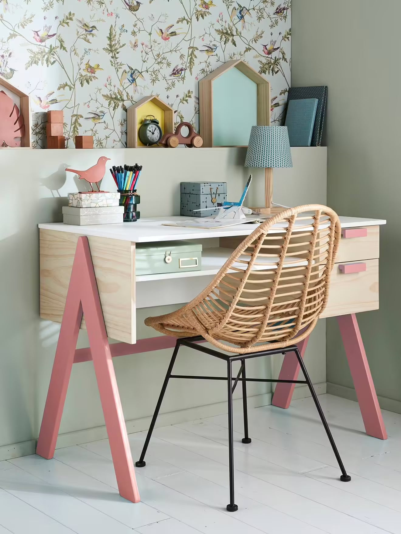 bureau enfant en bois - meuble Moku 