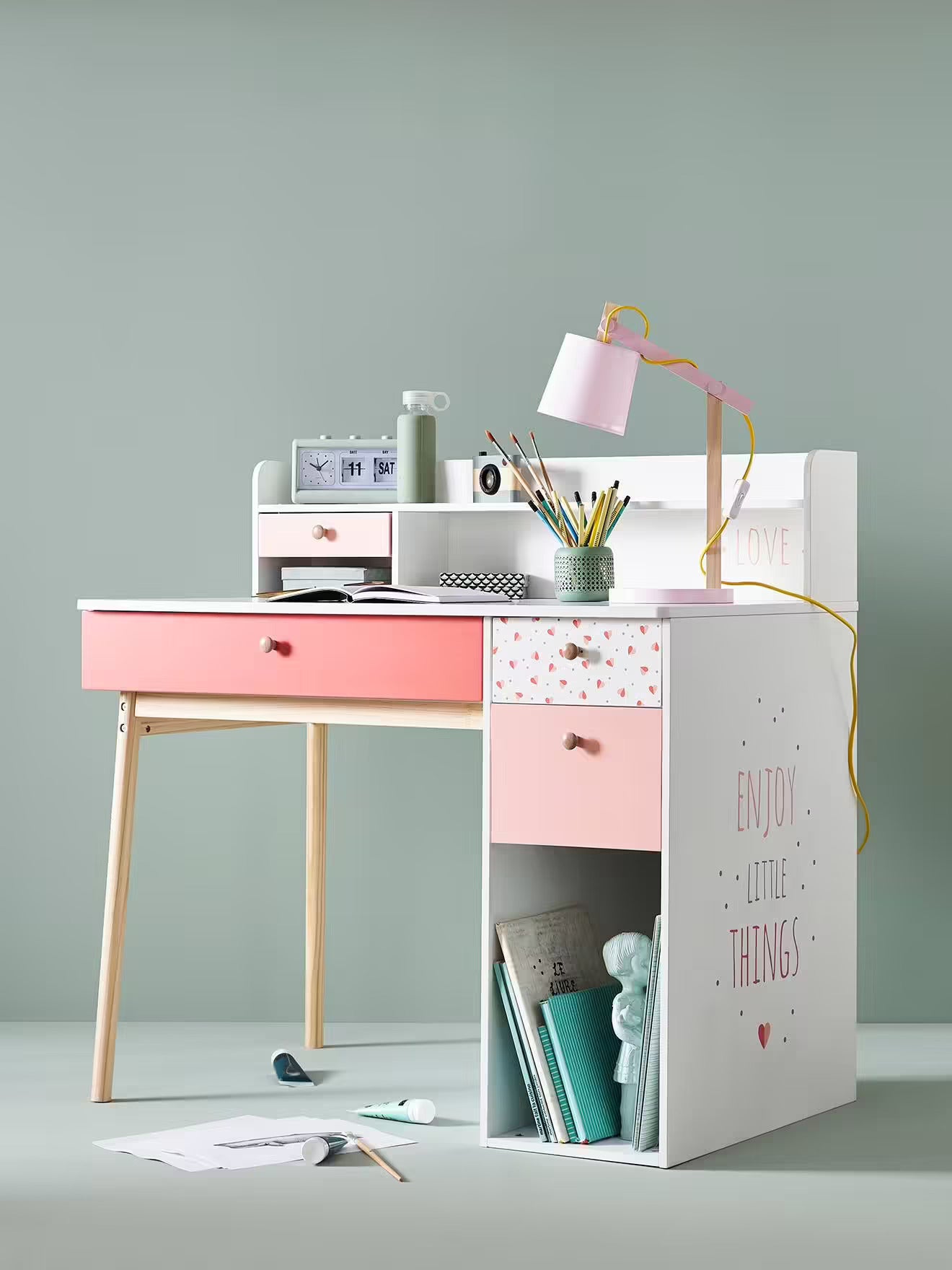 Bureau avec rangement - Meuble Moku 