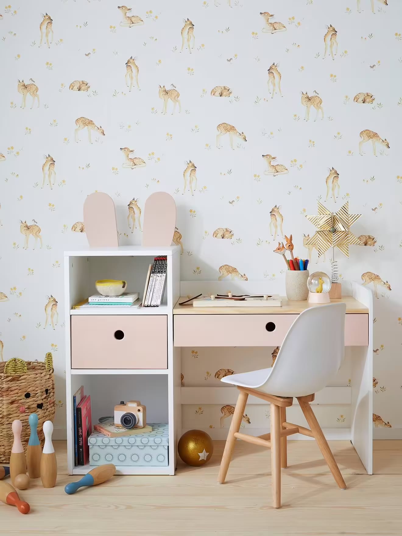 Bureau stylé pour enfant en bois - Meuble Moku 