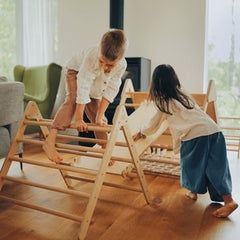 Kit Escalade Enfant en Bois Triangle/balançoire/Rampe | Moku