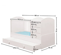 Lit bébé modulable - Miko