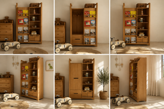 Bibliothèque Armoire Mila
