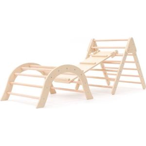 Kit Escalade Enfant en Bois Triangle/balançoire/Rampe | Moku