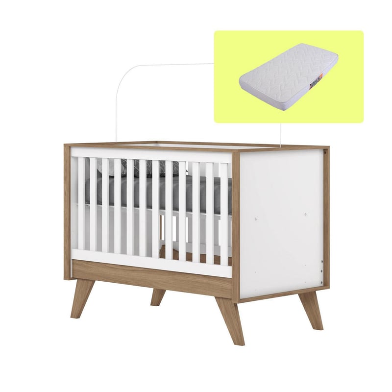 Lit bébé en 2 parties : Lit et commode - Moku Tunisie 