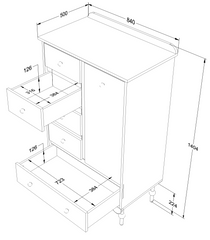  commode, armoire, moku tunisie 