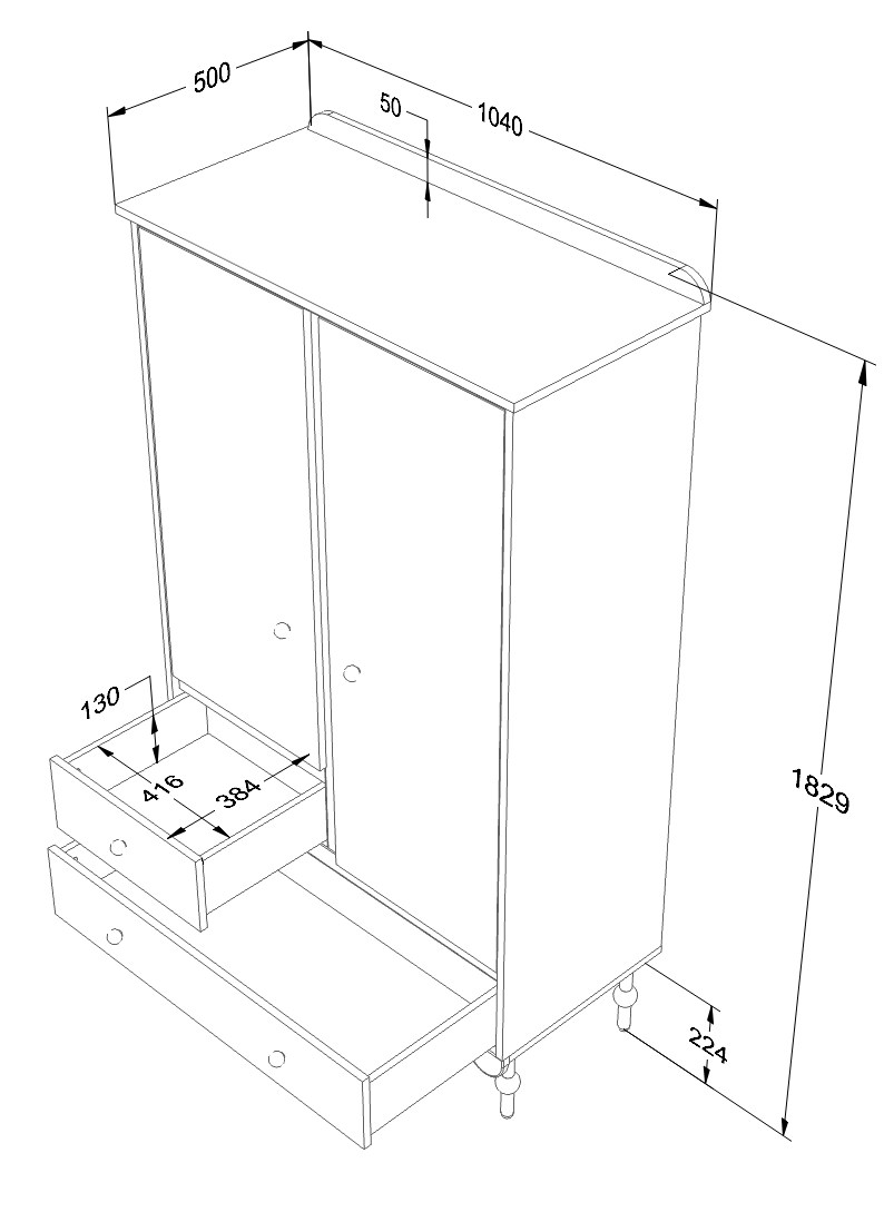 armoire, garde robe- Moku tunisie 