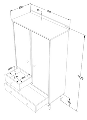 armoire, garde robe- Moku tunisie 