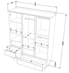 armoire , garde robe au meilleur rix chez Moku Tunisie 